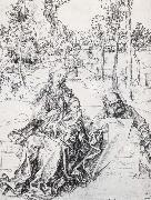 Albrecht Durer The Holy Family in a landscape oil painting